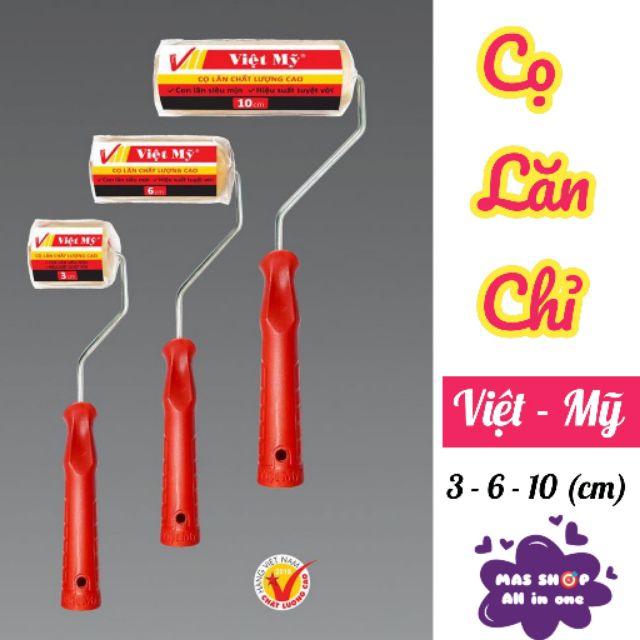 Rô lô - Cọ lăn chỉ Việt Mỹ 3 - 6 - 10 (cm)