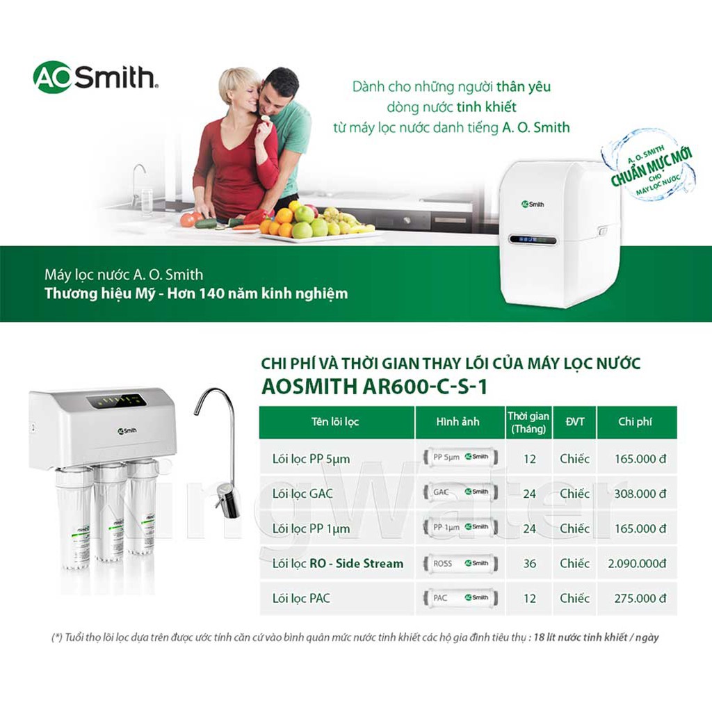 Lõi số 1- PP 5um Ao.Smith