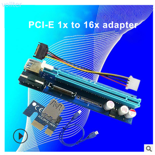 Bảng Mạch Pci-E Mở Rộng 1x Sang 16x Usb 3.0 Với Giao Diện 6pin