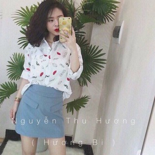 [Sale cực mạnh] ÁO SƠ MI NỮ HÀNG VNXK KIỂU DÁNG SIÊU DỄ THƯƠNG VÀ CÁ TÍNH CÓ KÈM ẢNH THẬT Ạ