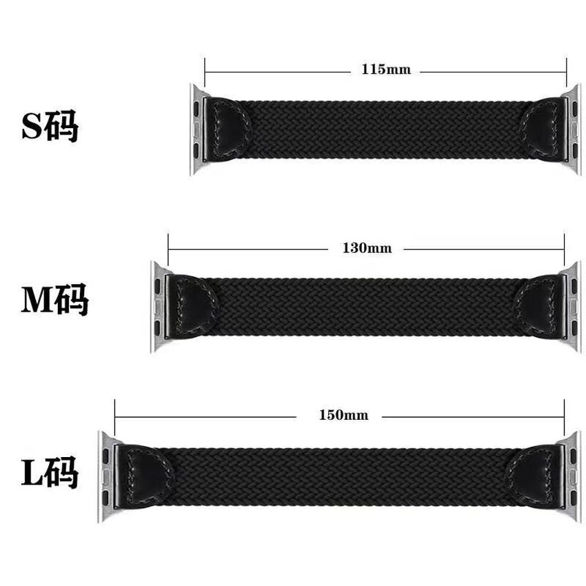 Dây đeo thể thao bằng silicon kiểu dệt 6 SE 5 4 3 2 1 cho Apple iwatch 38MM 40MM 42MM 44MM