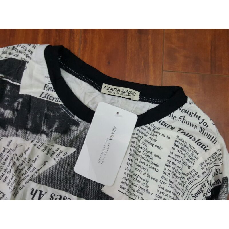 ÁO HỌA TIẾT TỜ BÁO