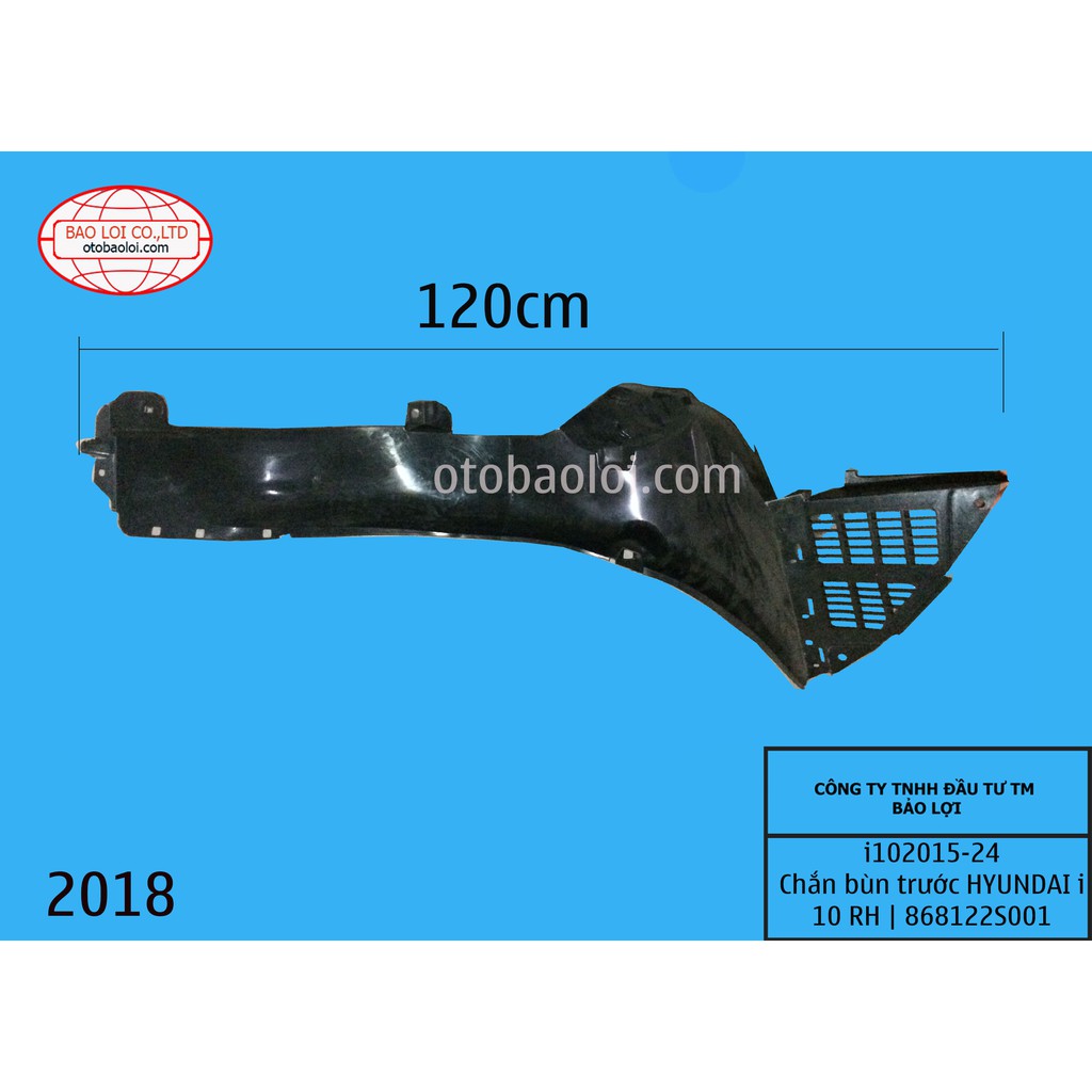 Chắn bùn lòng dè trước xe Hyundai Grand I10