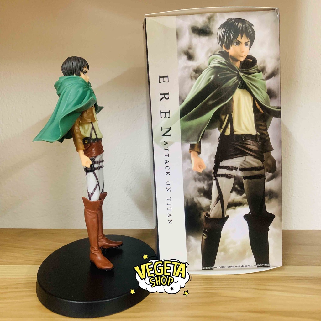 Mô hình Attack On Titan - Eren Yeager - Eren trong trang phục Trinh sát binh đoàn - Fullbox 16cm - Đại chiến titan