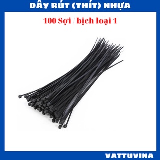 Dây rút nhựa - dây thít nhựa 1 tấc, 1,5 tấc, 2,5 tấc, 3 tấc (1 bịch) - Kim khi Vật tư Vina