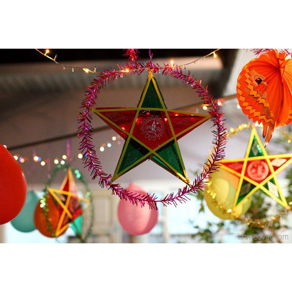 Combo 20 đèn ông sao tết trung thu truyền thống 25cm