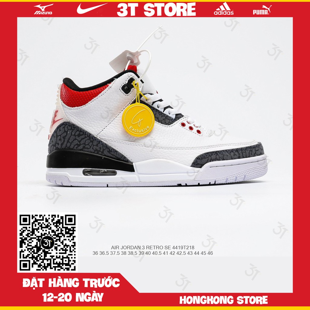 GIÀY SNEAKER MÃ SẢN PHẨM_Nike Air Jordan 3 SE Denim" NHIỀU MÀU PHONG CÁCH FULLBOX + FREESHIP KHI MUA 2 SẢN PHẨM