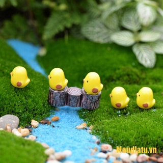 Set 5 Mô Hình Gà Con Mini Trang Trí Sân Vườn