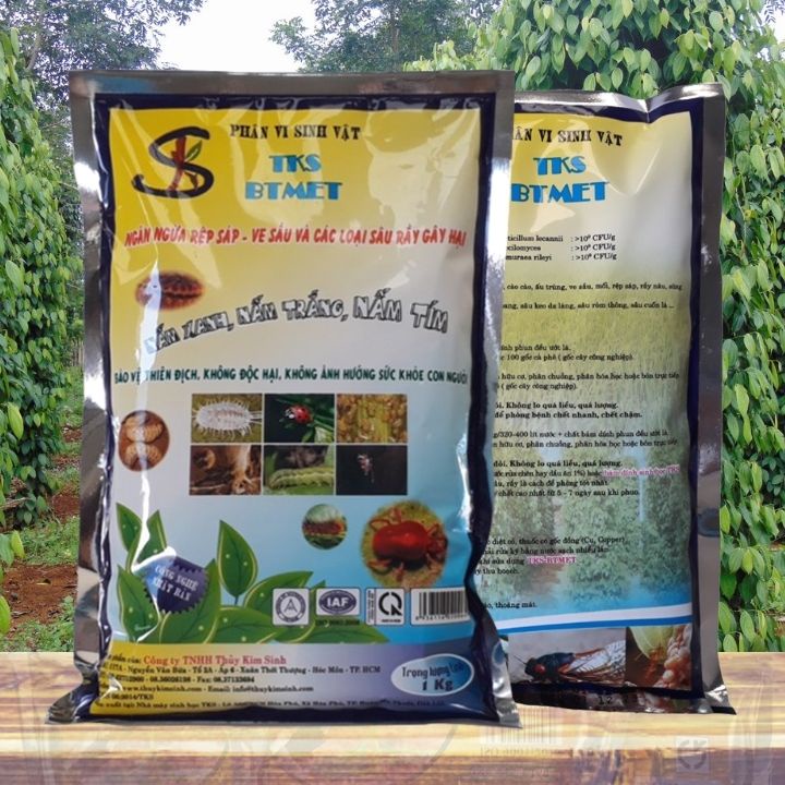 1kg NẤM BA MÀU Ký Sinh Trừ Sâu Rầy Rệp Sáp Sinh Học, An Toàn - Bột Hòa Tan