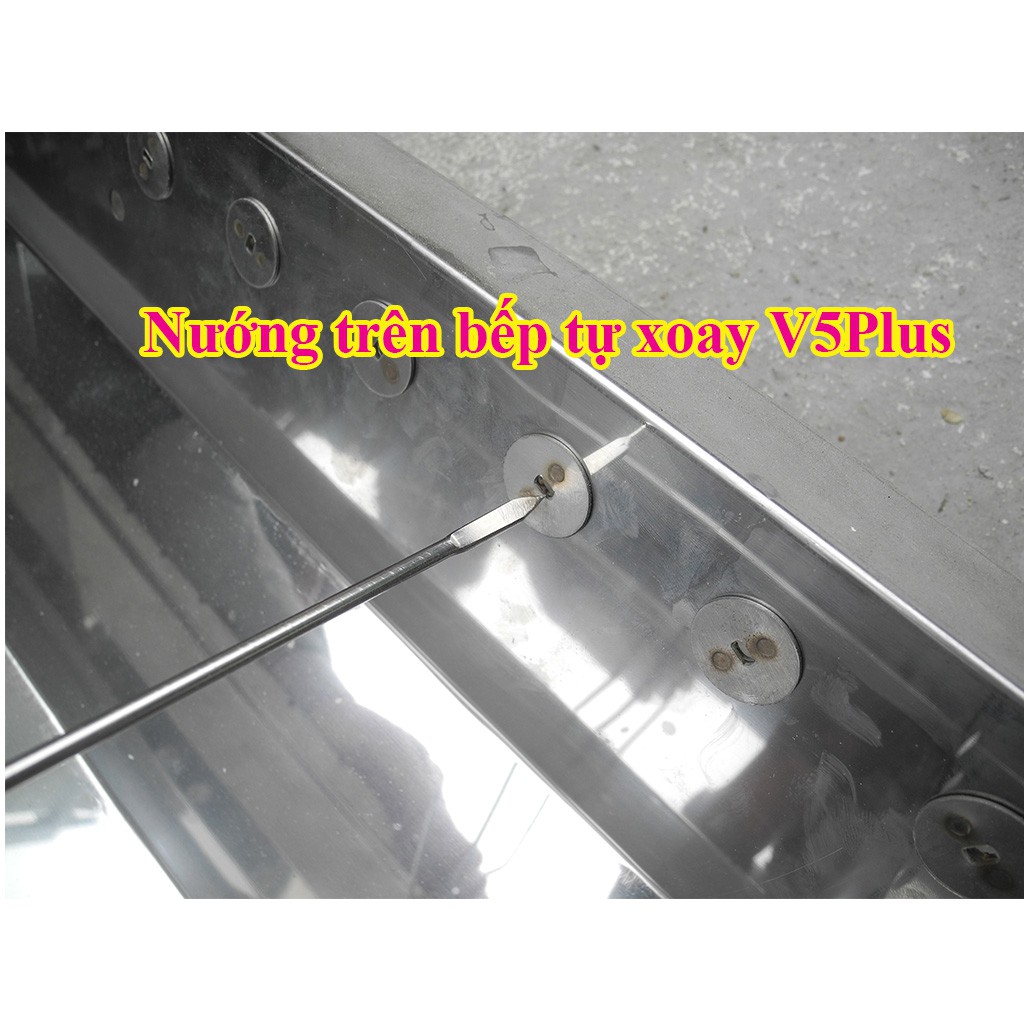 Que xiên thịt nướng TopV 53cm, phù hợp bếp TopV V5Plus, xiên nướng Inox cao cấp, không gỉ, xiên nướng thịt, siêu bền