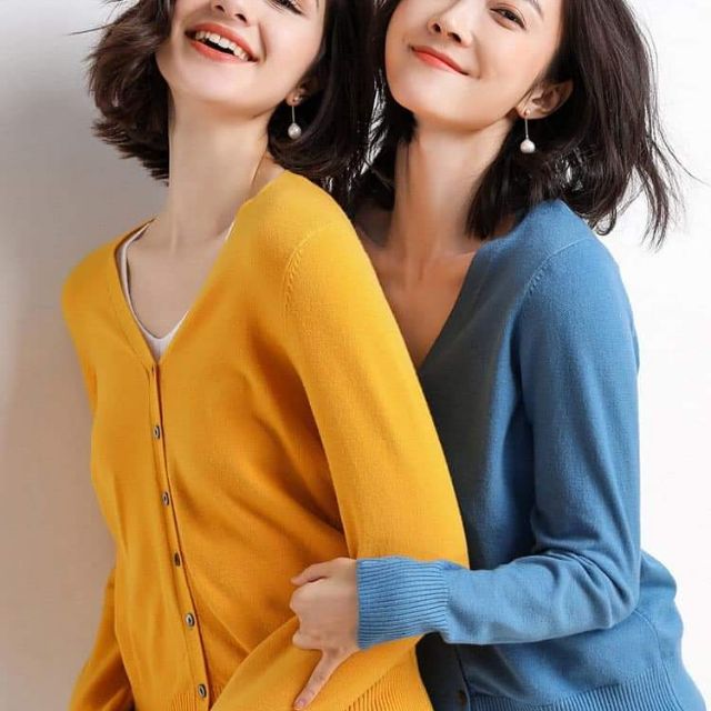 Áo len cardigan
