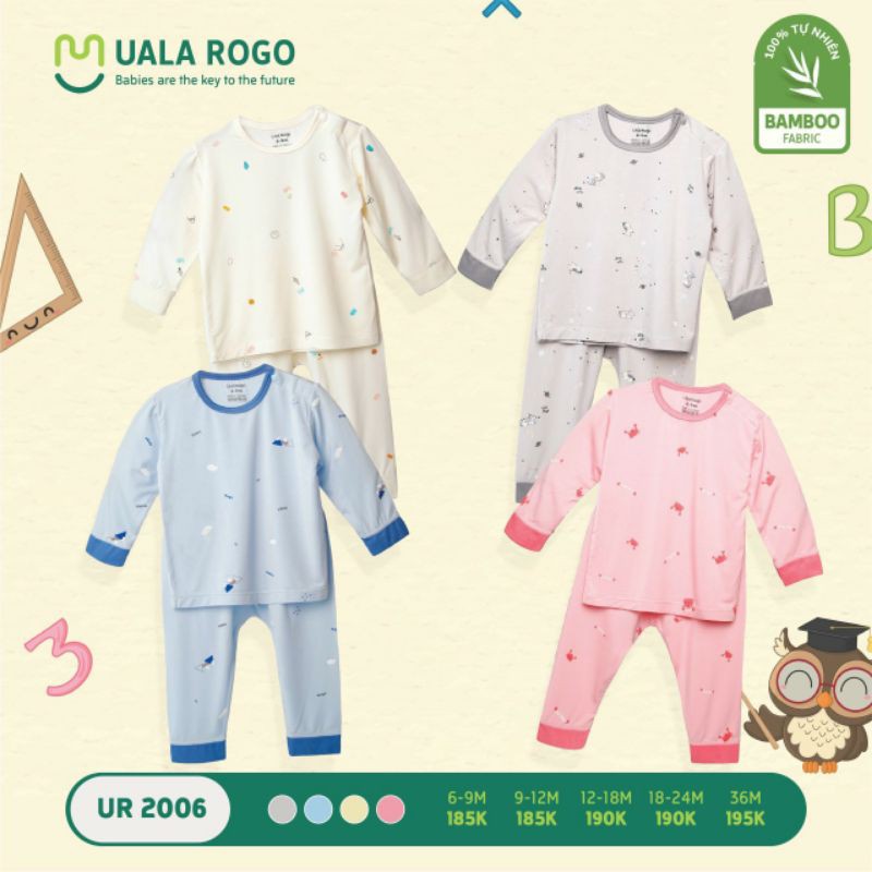 Bộ dài tay bamboo Ualarogo