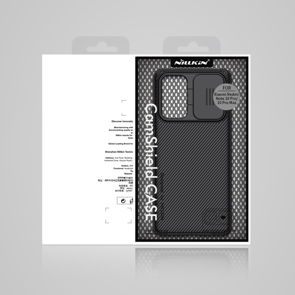 Ốp Điện Thoại Nillkin Camshield Cho Xiaomi Redmi Note 10 Pro / Redmi Note 10 Pro Max Kèm Miếng Che Camera Bằng Pc Cứng