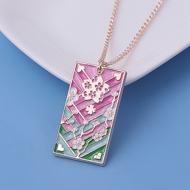 Vòng cổ Họa Tiết Hoạt Hình Demon Slayer Kimetsu no Yaiba Độc Đáo Thời Trang