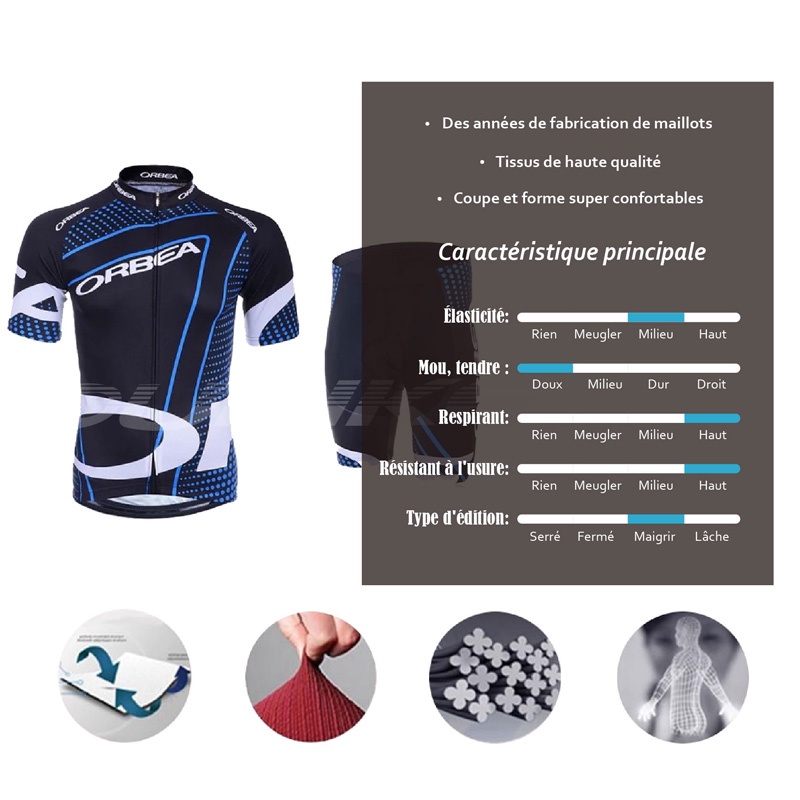 Áo jersey Đi Xe Đạp Tay Ngắn Có Đệm silicone Màu Trơn Dễ Phối Đồ Cho Nam