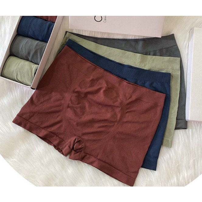 SET 3 Quần sịp boxer nam cao cấp Dệt kim kiểu đùi co giãn kháng khuẩn xuất hàn DOLOTDAY