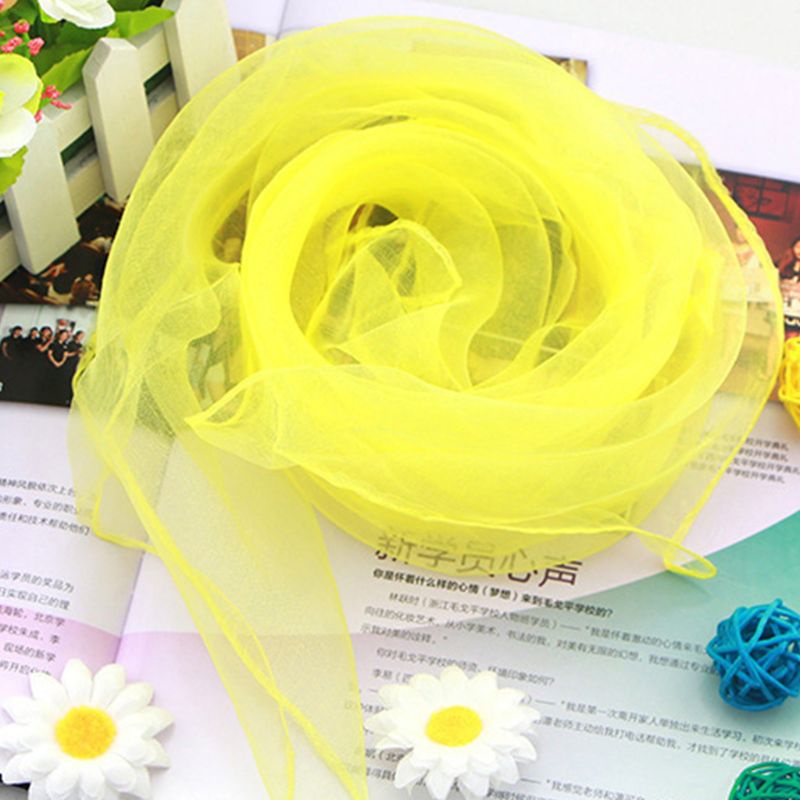 Set 12 khăn voan vuông nhiều màu sắc dùng làm đạo cụ trình diễn ảo thuật cho bé gái