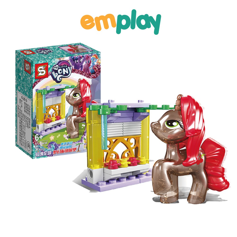 Đồ chơi xếp hình Ngựa Pony Emplay, bộ lắp ráp 17-43 miếng ghép, chất liệu nhựa bền bóng, chắc khỏe, an toàn