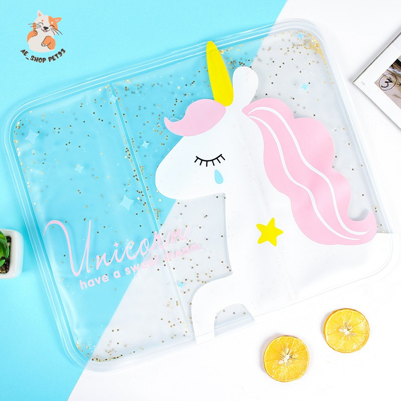 Đệm Gel trong suốt cho thú cưng Đệm nước làm mát giải nhiệt cho chó mèo