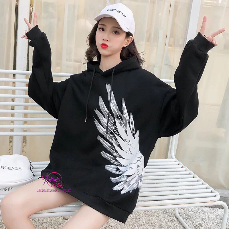 ÁO HOODIE NỈ ĐẸP HD125 (Đôi Cánh Thiên Thần)