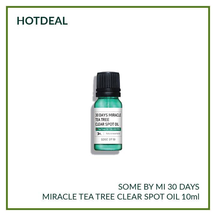 TINH DẦU GIẢM MỤN SOME BY MI 30 DAYS MIRACLE TEA TREE CLEAR SPOT OIL – KẺ THÙ CỦA TẤT CẢ DÒNG HỌ MỤN - 5179