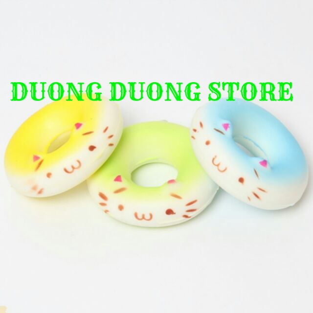 Squishy donut gấu mèo nhỏ