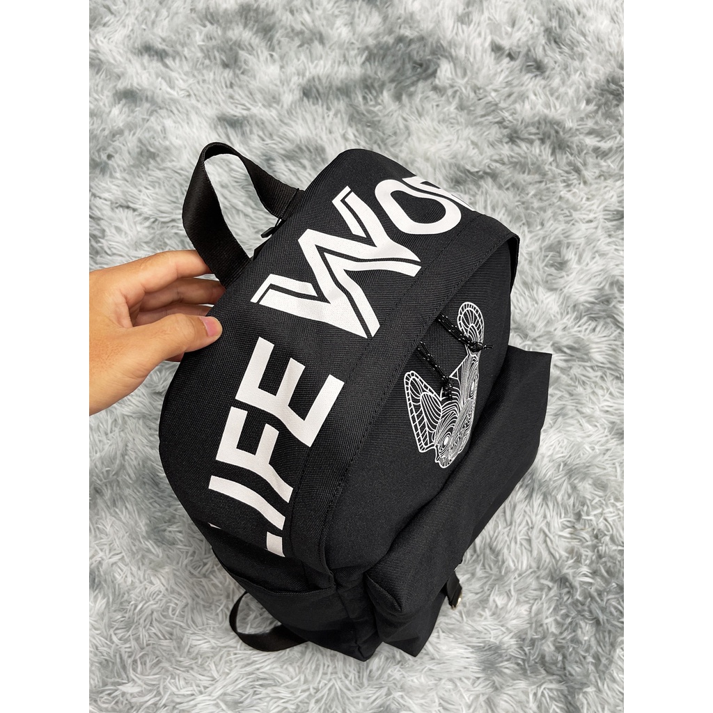 Ba Lô Thời Trang Lifework Logo Classic Backpack Black B435