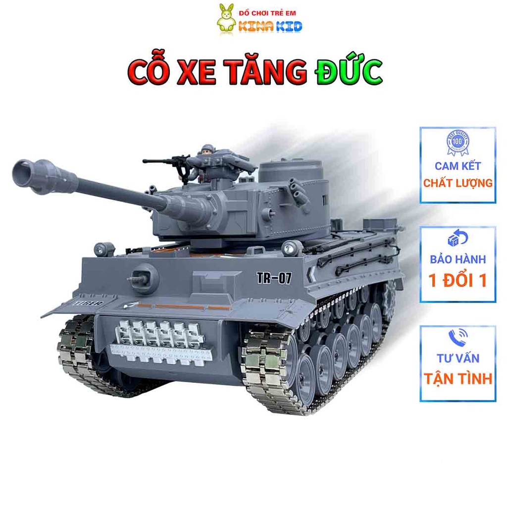 Xe Tăng Điều Khiển Từ Xa Cỡ Lớn Tiger Đức, Leopard 2A6, M1A2 Mỹ, 99G China, Phóng Hạt Nước Và Phun Khói Siêu Ngầu