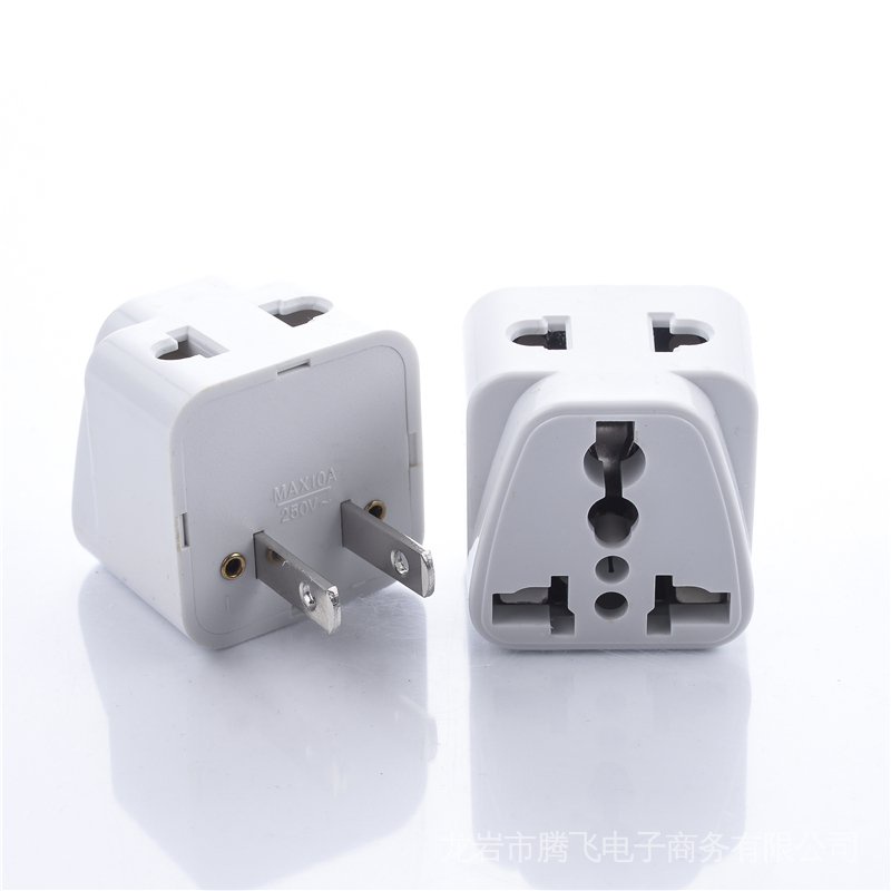 Đầu Chuyển Đổi Ổ Cắm Điện Hai Lỗ 3 Góc ns2 Sang Đầu Cắm Kiểu Nhật Bản