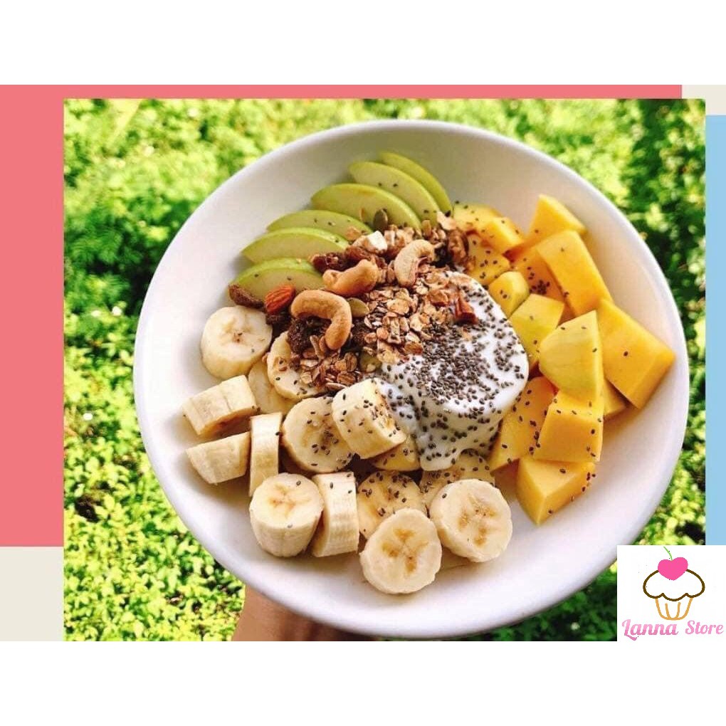 Ngũ cốc sữa chua mix hạt, hoa quả MEIZHOUSHIKE YOGURT, NUTS OATMEAL gói Tím 400g - Đài Loan