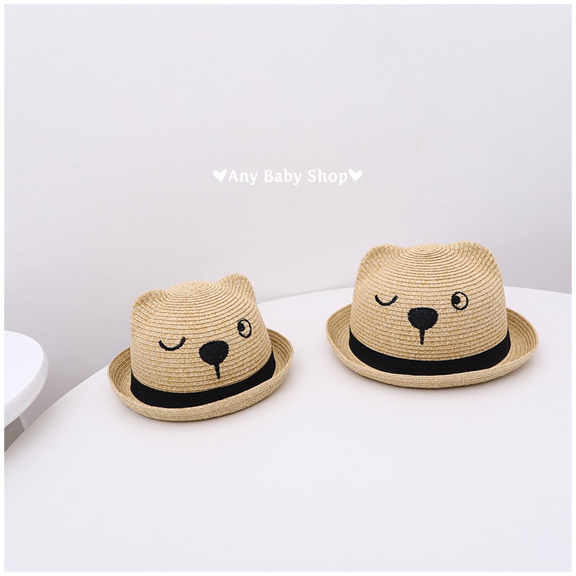 Nón cói cho bé trai bé gái siêu xinh hình bé gấu cute với nhiều size xinh yêu(hàng có sẵn)❣❣