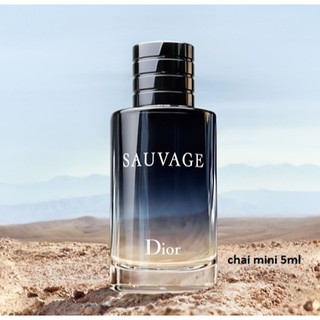 Nước hoa nam Mini  Sauvage EDT 5ml - Nam tính, mạnh mẽ, cá tính