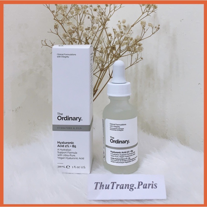 Serum Cấp Ẩm Chuyên Sâu, Phục Hồi Da Hư Tổn Hyaluronic 2% + B5 The Ordinary