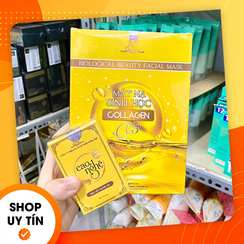 [Chính hãng] Combo Cao Nghệ Collagen X3 + Mặt Nạ X3 - Mỹ phẩm Đông Anh