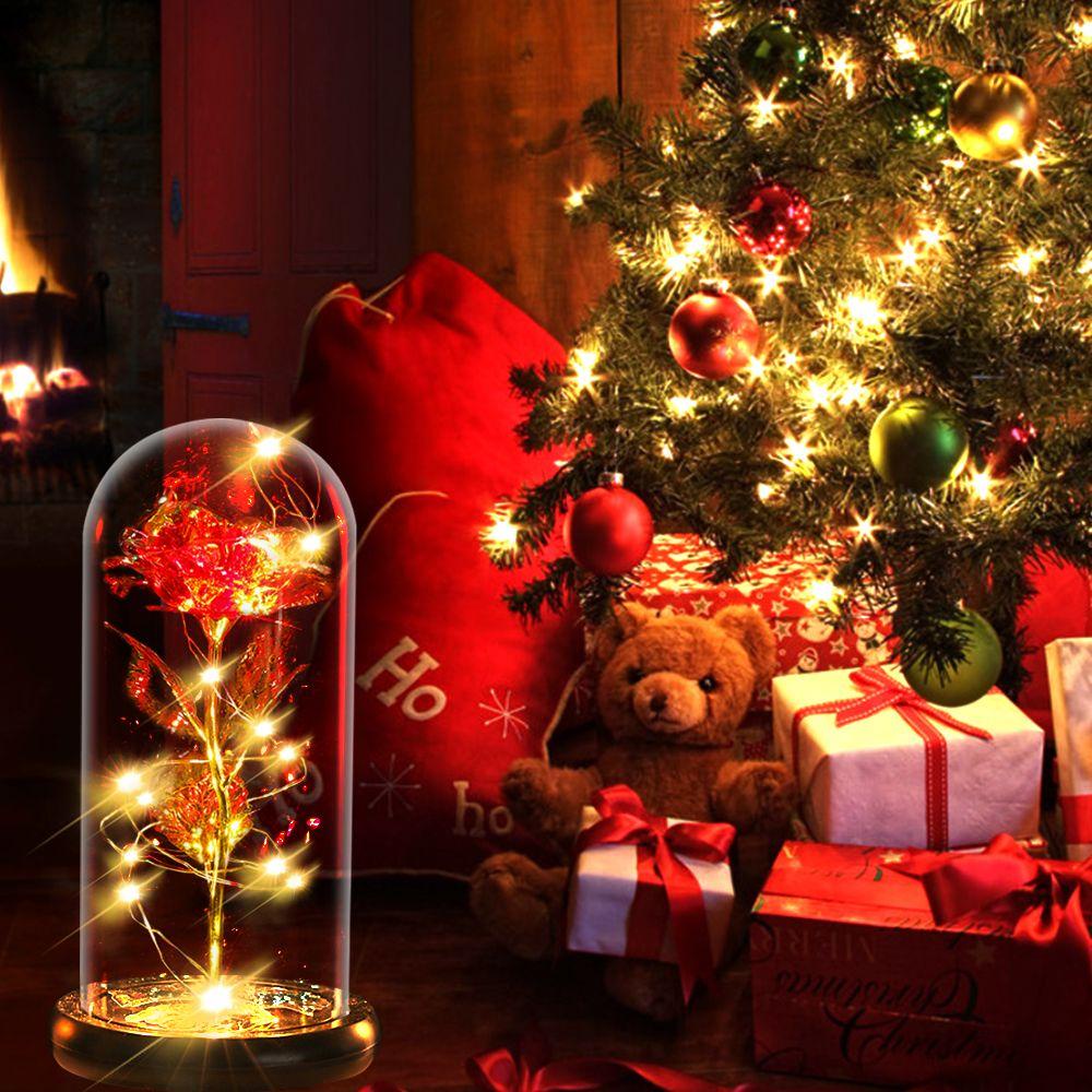 KUNHEV Quà Tặng Sinh Nhật / Valentine Hình Hoa Hồng Bằng Kính Dành Cho Mẹ