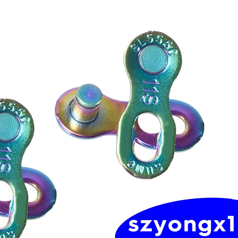 Best sale！ 2Pair 9/10/11/12Speed Bicycle Bike Master Chain Link Joint 9 Speed Colorful