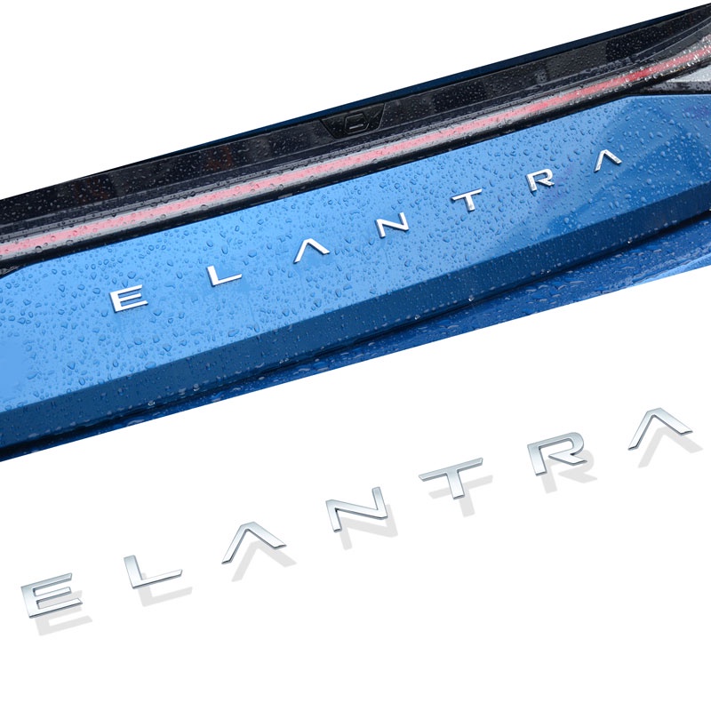 Sticker Logo 3D Bằng Nhựa ABS Dán Trang Trí Xe Hơi Hyundai Elantra