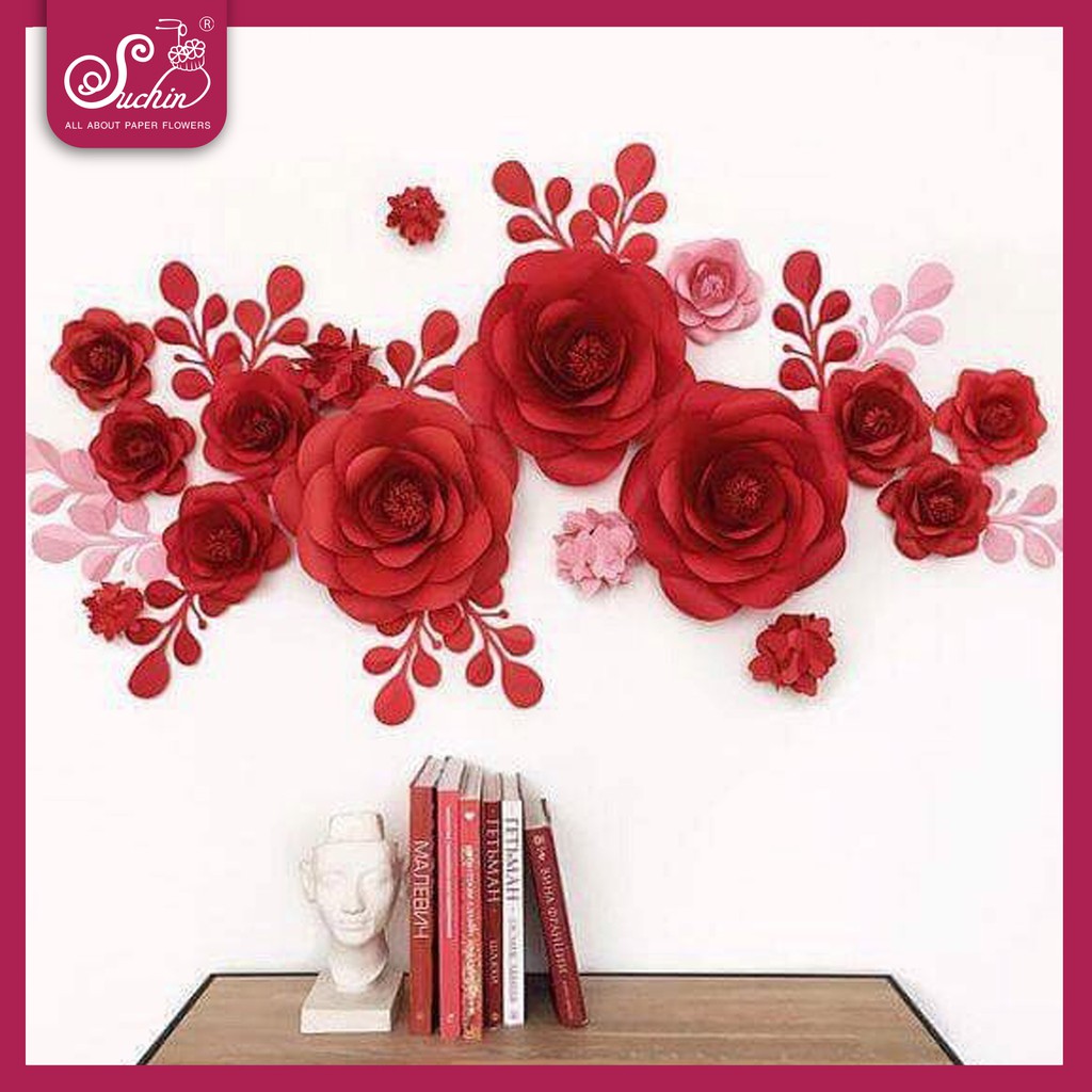 DECOR HOA GIẤY TRANG TRÍ SHOP, SPA, TIỆM NAIL-HOA GIẤY SUCHIN-HOA GIẤY SỐ 1 HÀ NỘI