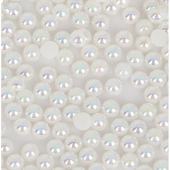 Hạt ngọc trai giả 3mm-14mm màu ngà dùng để trang trí móng nghệ thuật/ tiệc cưới/ đồ thủ công