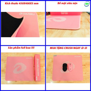 Bàn di chuột - Lót chuột - Pad chuột Dareu ESP108 - Màu hồng cực kute - 450X400X5 mm
