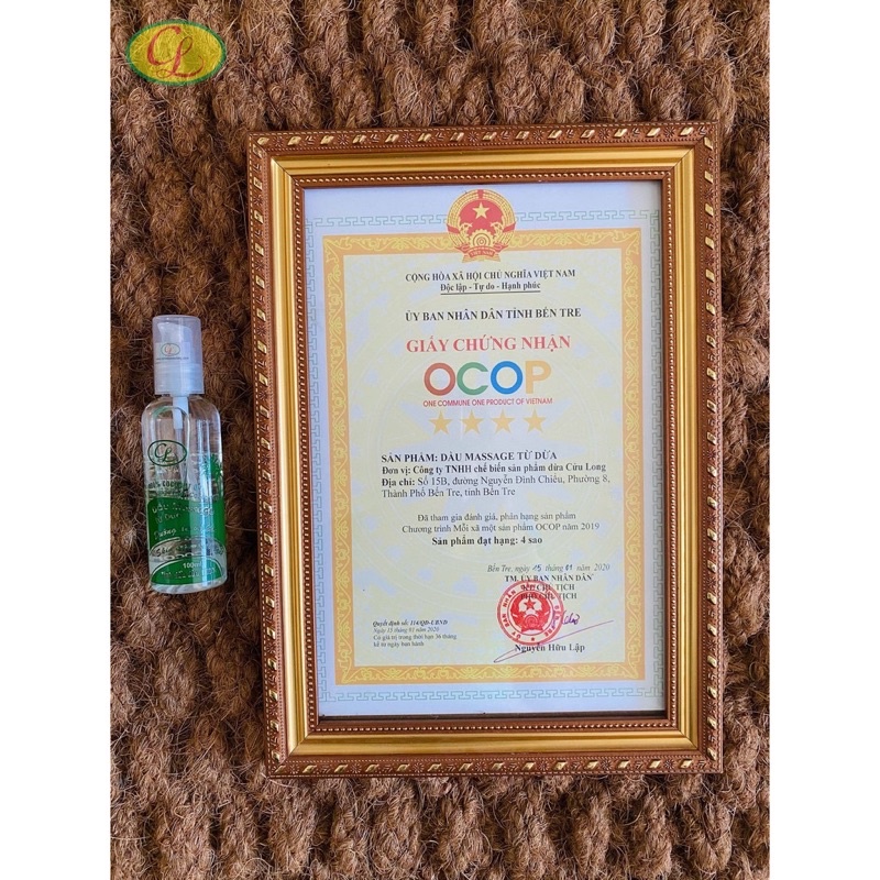 Dầu dừa massage Cửu Long 100ml dưỡng dày và chống rụng tóc