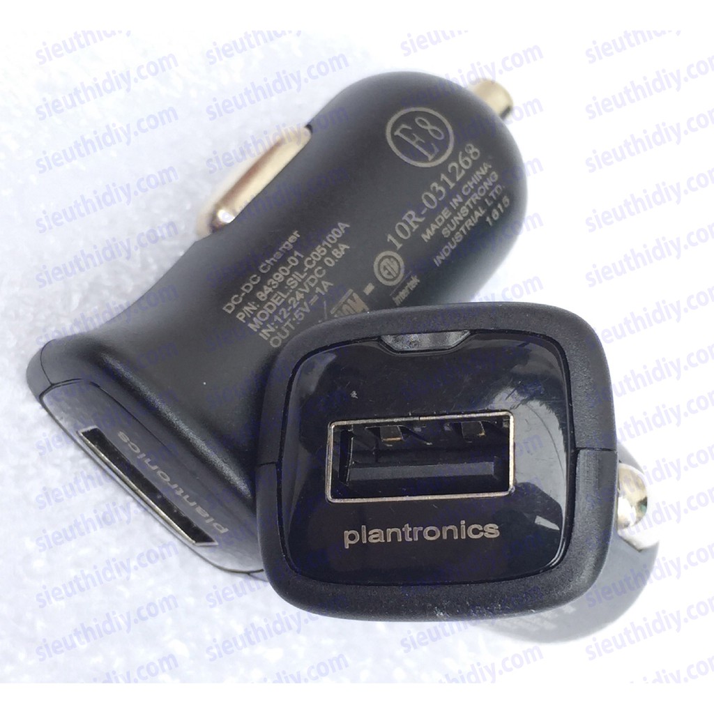 Sạc tẩu 5V 1A Plantronics M165 Sil-C05100A chính hãng tháo máy