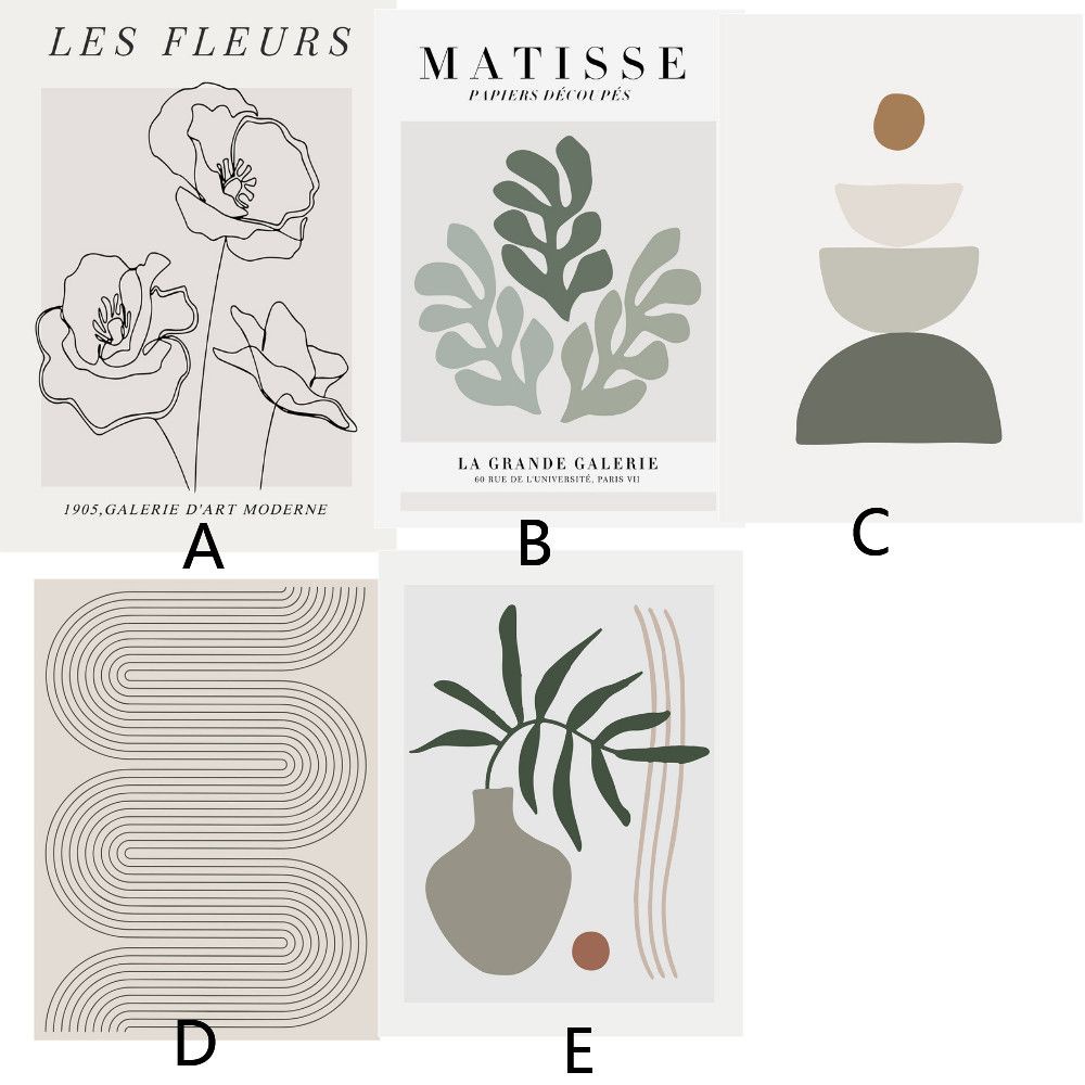 Tranh vải canvas treo tường trang trí phong cách Bắc Âu hiện đại