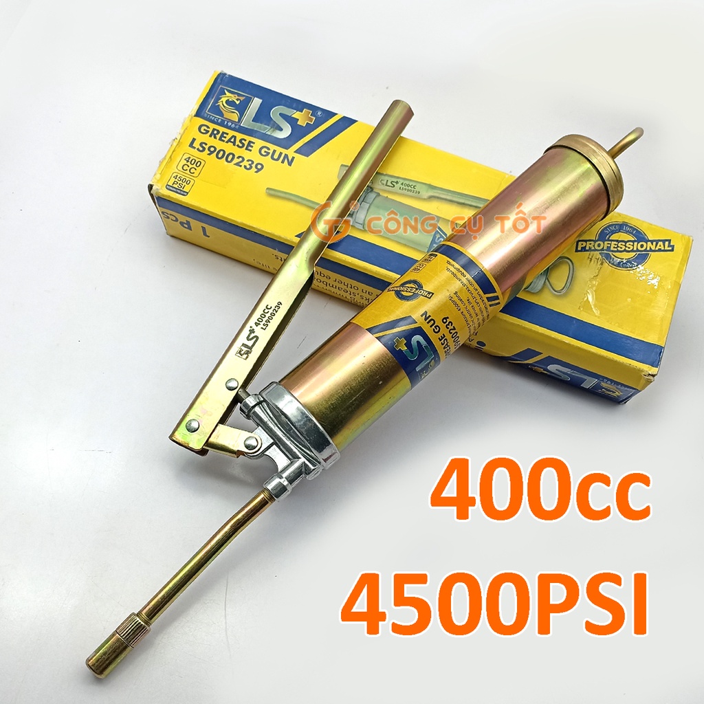 Bơm mỡ bò bảy màu LS+ dung tích 400cc,500cc