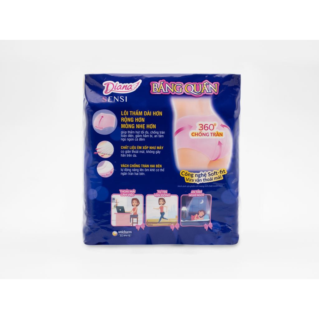 Băng quần Diana 360 độ chống tràn size M-L (5 chiếc)