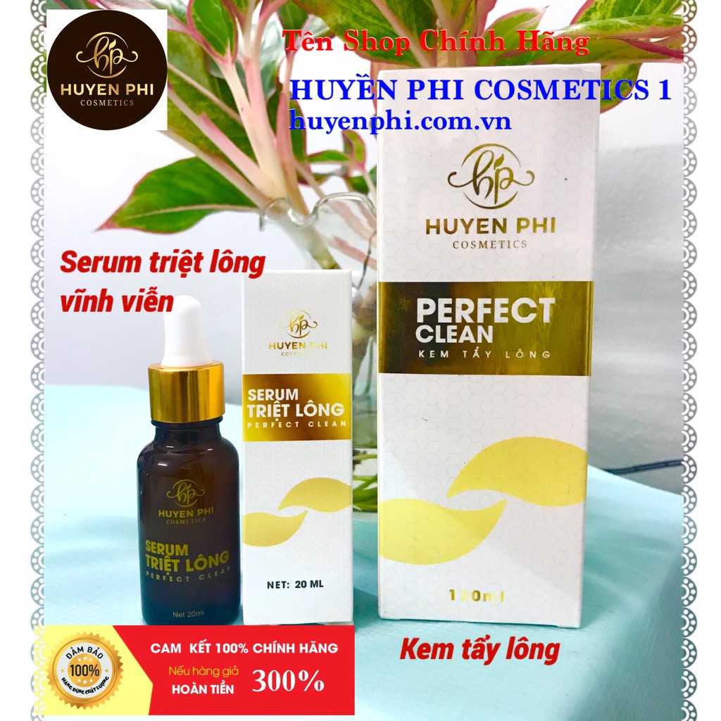 Kem Tẩy Lông Huyền Phi Serum Triệt Vĩnh Viễn Lông Vùng Kín, Lông Nách, Lông Chân, Lông Tay Cam kết chính hãng 100%