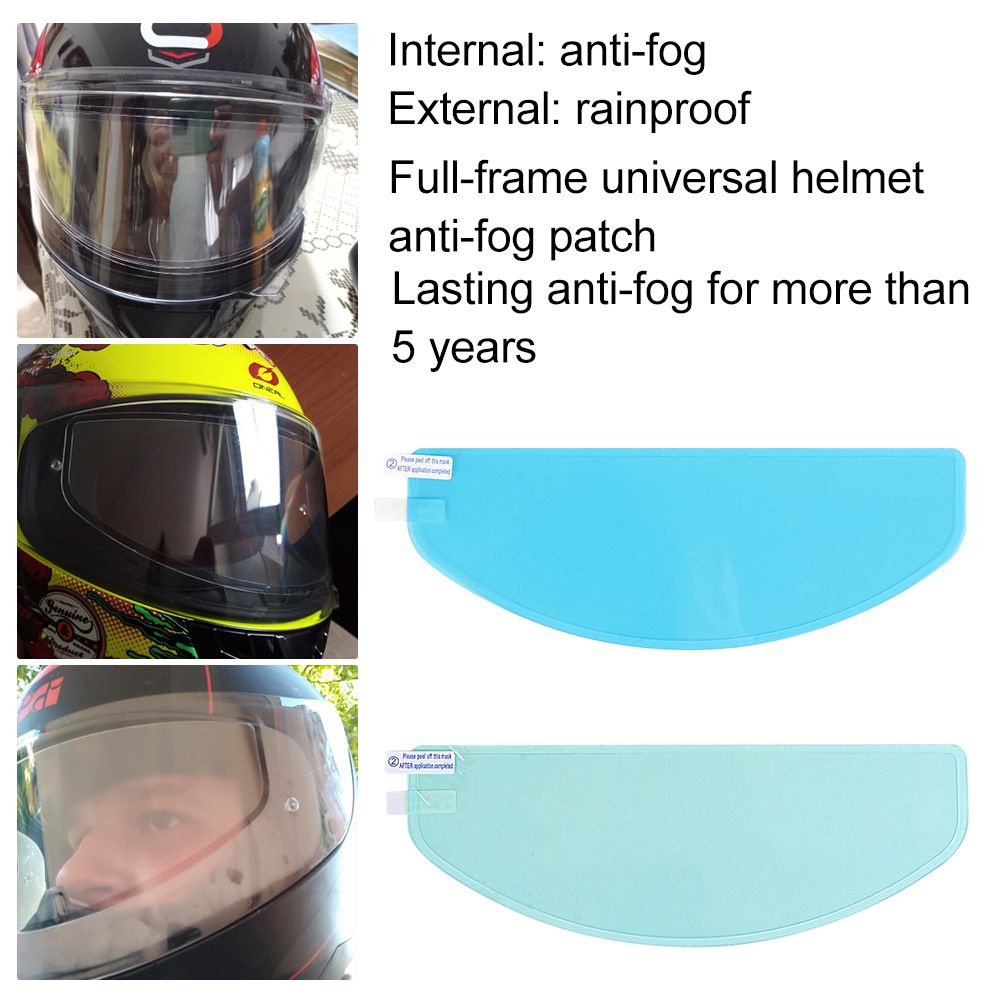Miếng dán nano chống sương mù bảo vệ mặt kính mũ bảo hiểm xe máy thông dụng