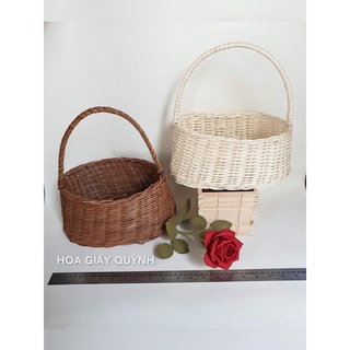 GIỎ MÂY CẮM HOA