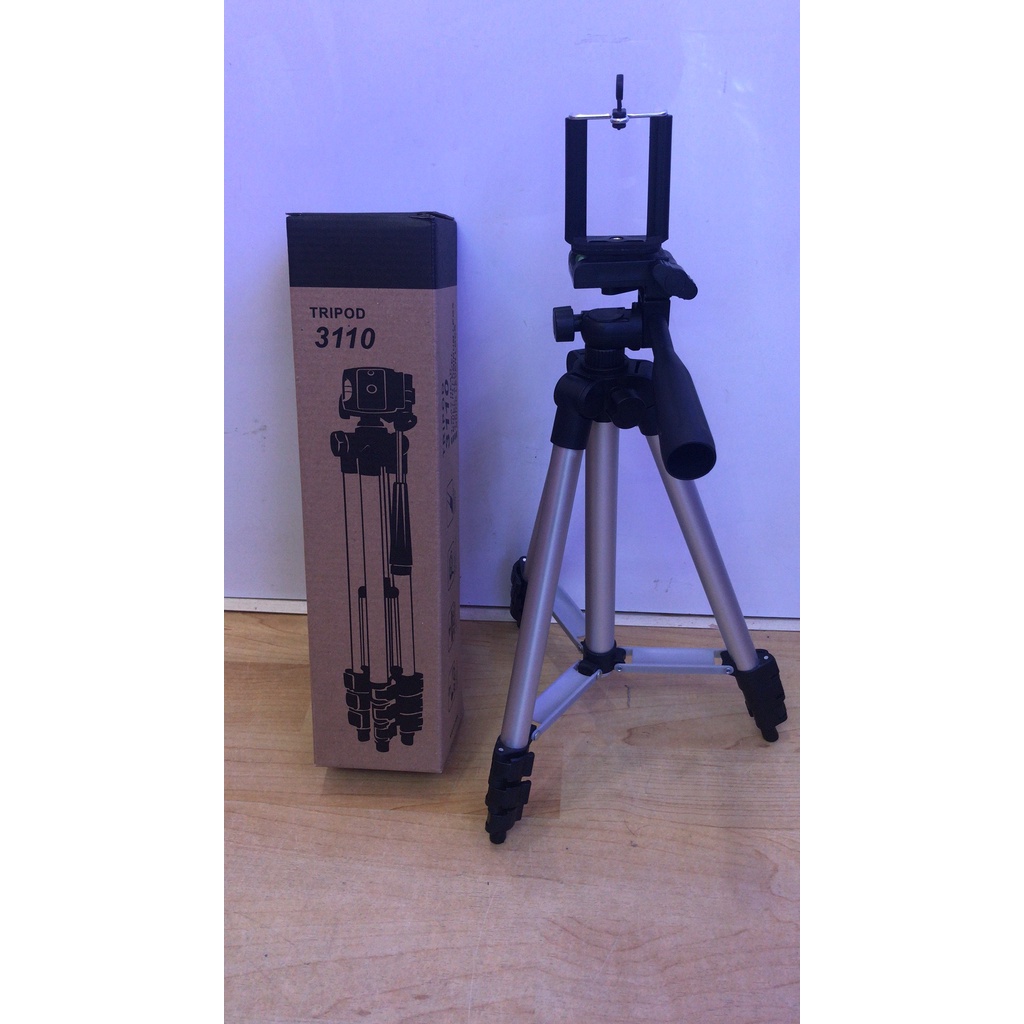 Gậy chụp hình Tripod 3110, 3120 tặng túi dây rút và kẹp điện thoại máy ảnh chụp hình sản phẩm live tream kèm remote