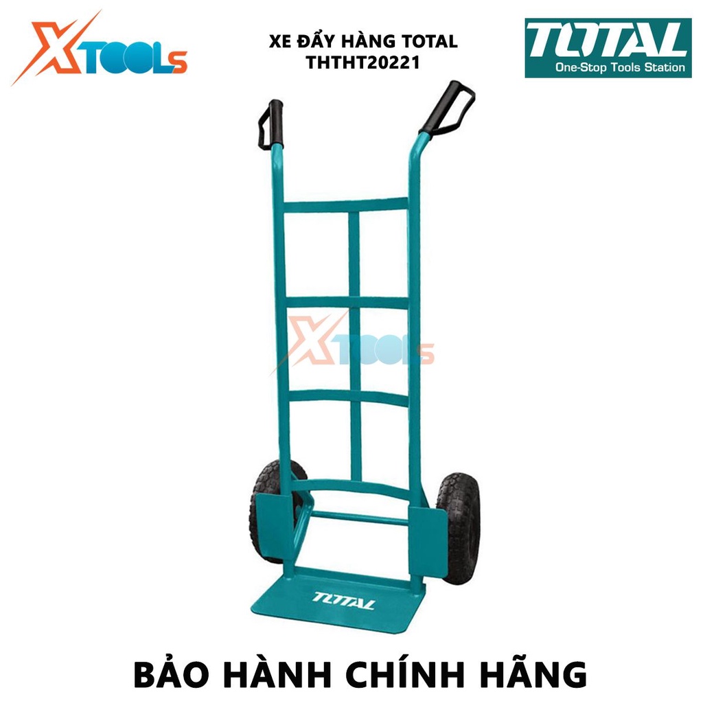 Xe đẩy hàng bằng tay TOTAL THTHT20221 | xe kéo hàng Khả năng tải: 150kg Độ dày khung ống: 1.2*25mm Độ dày tấm thép: 3.5m